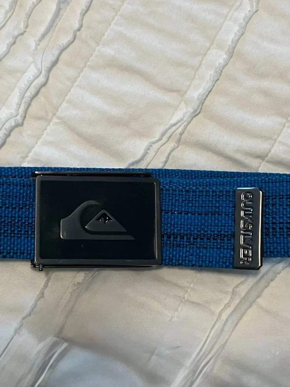 Quiksilver Boys Blue Adjustable Canvas Belt - Great Condition!